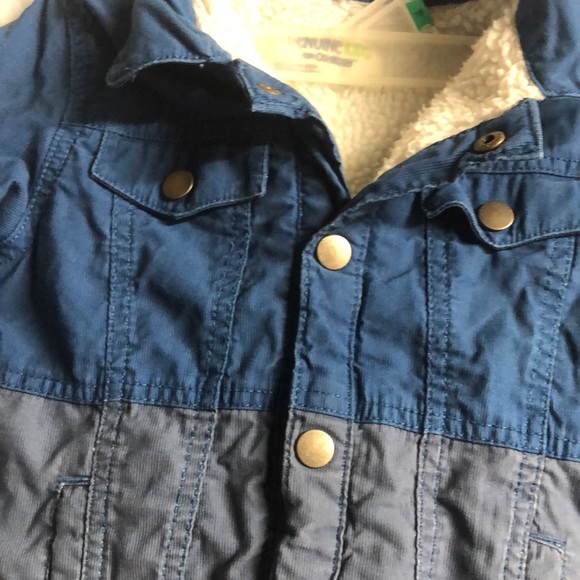 Boys size 4T blue Oshkosh lined winter jacket pockets - Picture 2 of 12